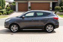 Hyundai IX-35 2010–2015 Bočné prahy Maya V1 (2 ks, hliník) fotografia 1