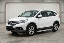 Honda CRV 2012–2016 Bočné nášľapy Maydos V2 (2 ks, hliník/nehrdzavejúca oceľ) fotografia 1