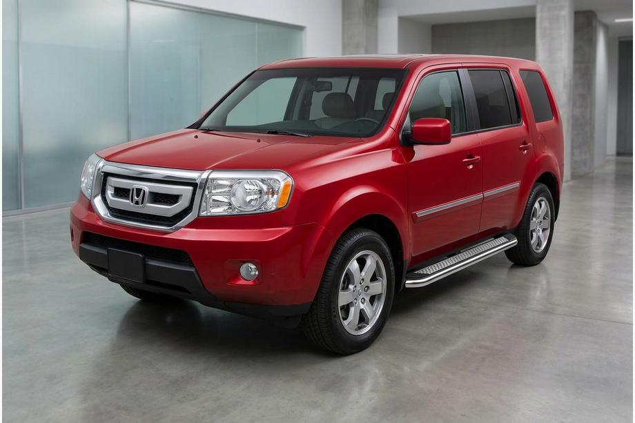 Honda Pilot 2008–2015 Bočné nášľapy Maydos V2 (2 ks, hliník/nehrdzavejúca oceľ) Image