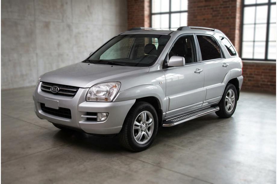 Kia Sportage 2004–2010 Bočné nášľapy Maydos V2 (2 ks, hliník/nehrdzavejúca oceľ) Image
