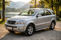 Kia Sorento I BL 2002–2009 Bočné nášľapy Maydos V2 (2 ks, hliník/nehrdzavejúca oceľ) fotografia 1