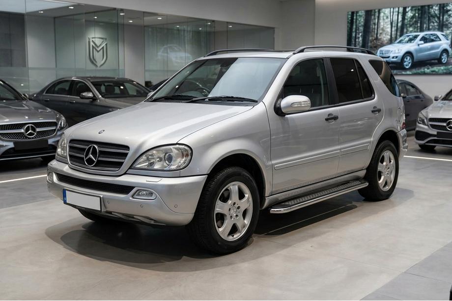 Mercedes ML W163 1997–2005 Bočné nášľapy Maydos V2 (2 ks, hliník/nehrdzavejúca oceľ) Image