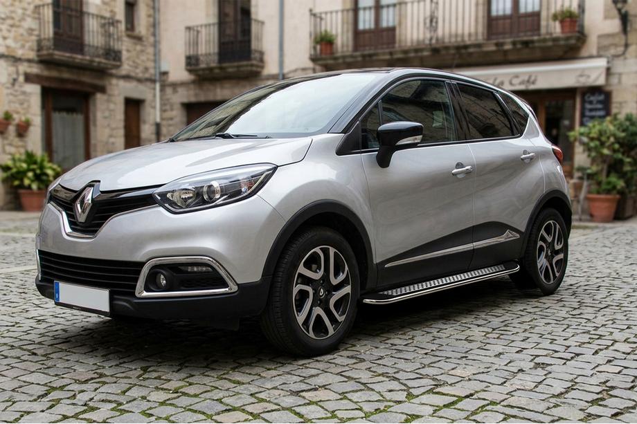 Renault Captur 2013–2019 Bočné nášľapy Maydos V2 (2 ks, hliník/nehrdzavejúca oceľ) Image