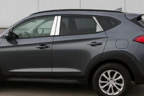 Hyundai Tucson TL 2016–2021 Kryty stĺpikov (nerez) fotografia 1
