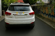Hyundai IX-35 2010–2015 Chrómová lišta nad ŠPZ (široká) fotografia 4