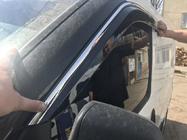 Fiat Doblo II 2010–2022 Okenné deflektory s chrómovou lištou (4 ks, Niken) fotografia 7