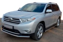 Toyota Highlander 2008–2013 Predný ochranný rám ST008 (2010-2013, nerez) fotografia 1