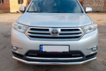Toyota Highlander 2008–2013 Predný ochranný rám ST008 (2010-2013, nerez) fotografia 4