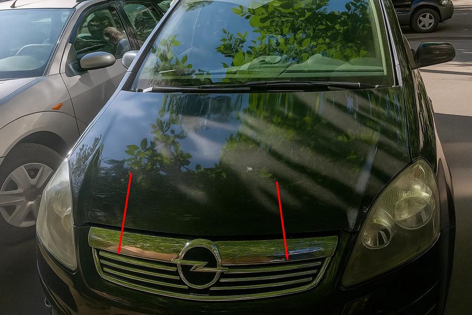 Opel Zafira B 2005–2011 Lišty na masku (6 ks, nerez) Image