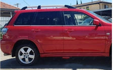 Mitsubishi Outlander 2001–2006 Spodné okenné lišty (6 ks, nerez) fotografia 6