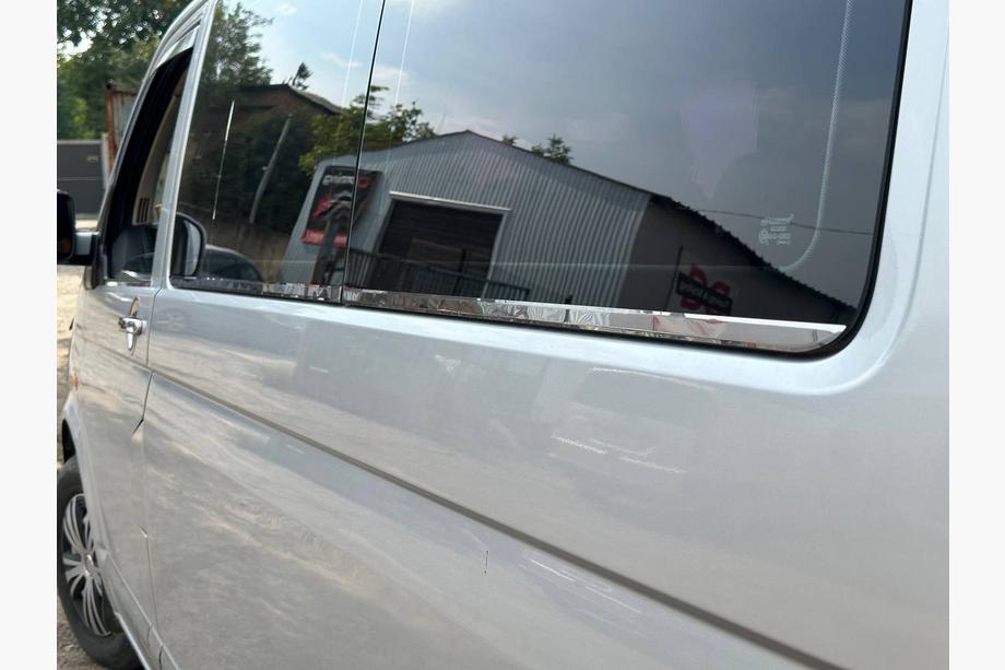 Volkswagen T5 2010–2015 Spodné okenné lišty (6 ks, nerez) Krátky rázvor Fotografia 8