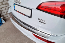 Audi Q5 2008–2017 Nerezová lišta na zadný nárazník Carmos (nerez) fotografia 5