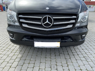 Mercedes Sprinter W906 2006–2018 Lišty na mriežku chladiča BlackChrome (2013↗, nehrdzavejúca oceľ) fotografia 3