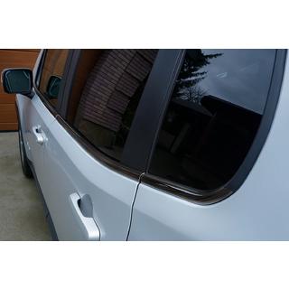 Okenné lišty čierny chróm (6 ks, nerez) Jeep Renegade 2014– fotografia 2