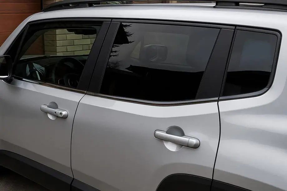 Jeep Renegade 2014– Okenné lišty čierny chróm (6 ks, nerez) Image