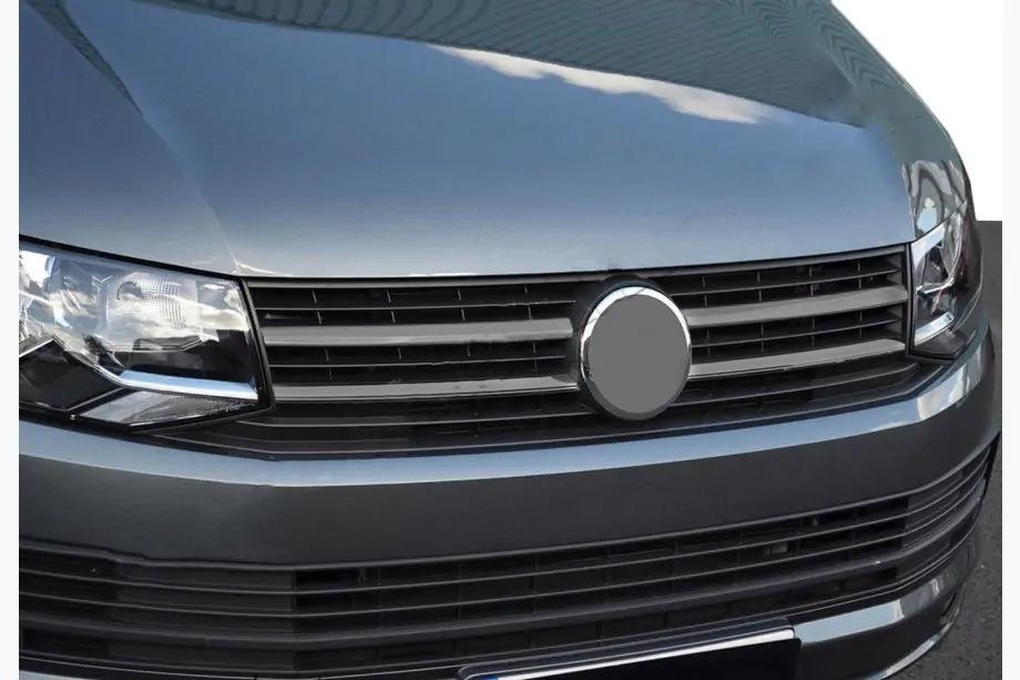 Volkswagen T6 2015–2024 Lišty na mriežku – čierny chróm 2015-2019 (4 ks, nerez) Image