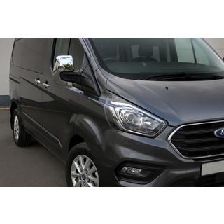 Kryty zrkadiel sivé matné (2 ks, plast) Ford Custom 2013–2022 fotografia 1