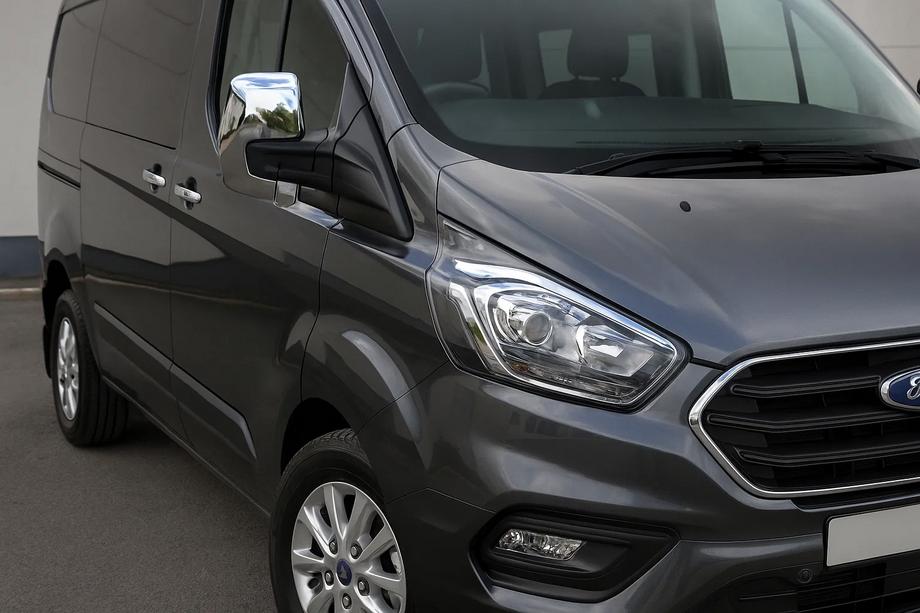 Ford Custom 2013–2022 Kryty zrkadiel sivé matné (2 ks, plast) Image