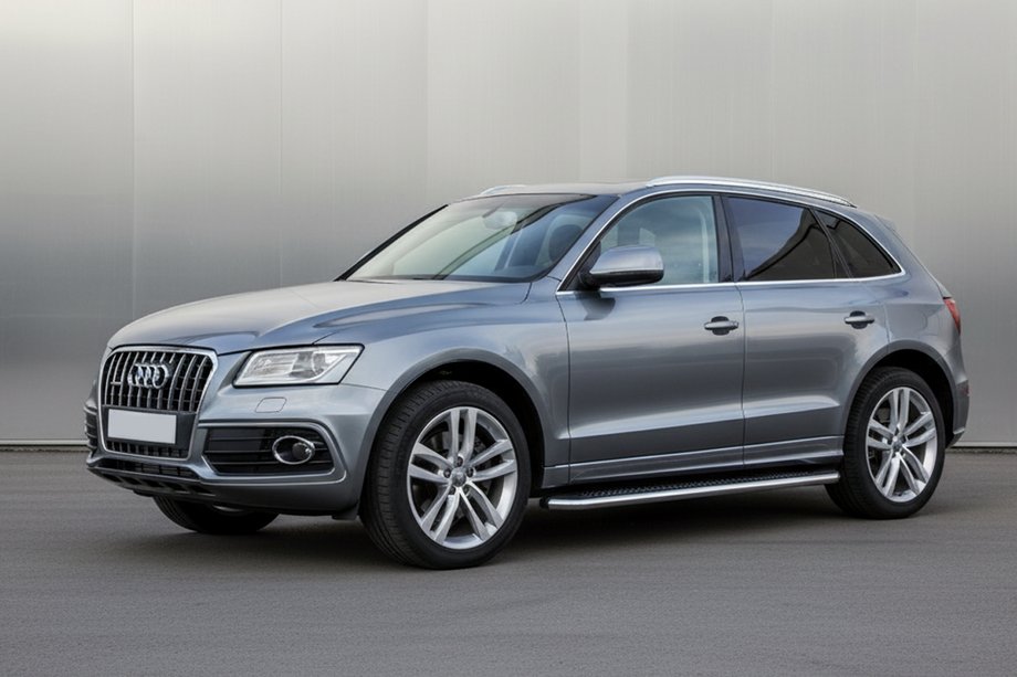 Audi Q5 2008–2017 Bočné prahy Maydos V2 (2 ks, hliník / nehrdzavejúca oceľ) Image
