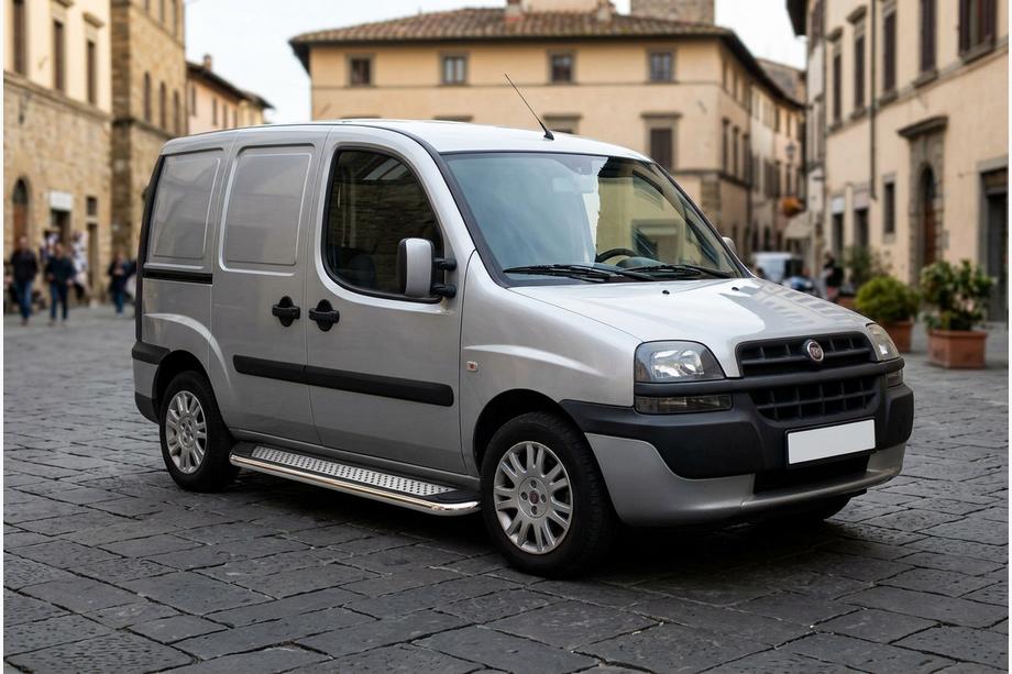 Fiat Doblo I 2001–2005 Bočné nášľapy Maydos V2 (2 ks, hliník/nehrdzavejúca oceľ) Image