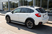 Subaru XV 2011–2017 Bočné nášľapy Maydos V2 (2 ks, hliník/nehrdzavejúca oceľ) fotografia 1