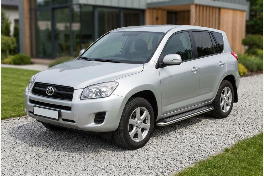 Toyota Rav 4 2006–2013 Bočné nášľapy Maydos V2 (2 ks, hliník/nehrdzavejúca oceľ) Image