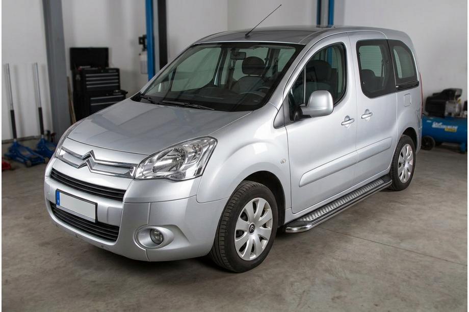 Citroen Berlingo 2008–2018 Bočné nášľapy Maydos V2 (2 ks, hliník/nehrdzavejúca oceľ) Image