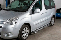 Peugeot Partner Tepee 2008–2018 Bočné nášľapy Maydos V2 (2 ks, hliník/nehrdzavejúca oceľ) fotografia 1