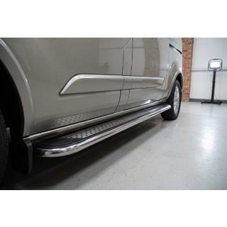 Bočné nášľapy Maydos V2 (2 ks, hliník/nehrdzavejúca oceľ) Ford Custom 2013–2022 fotografia 1