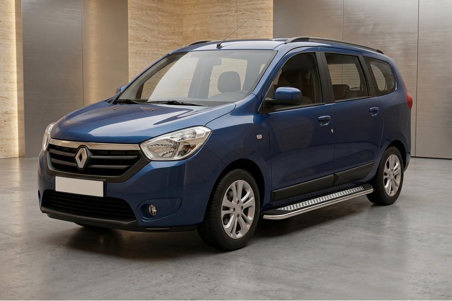 Dacia Lodgy 2012–2022 Bočné nášľapy Maydos V2 (2 ks, hliník/nehrdzavejúca oceľ) Fotografia 1