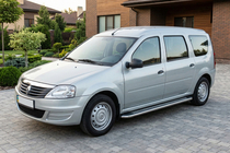 Dacia Logan MCV 2004–2014 Bočné nášľapy Maydos V2 (2 ks, hliník/nehrdzavejúca oceľ) fotografia 3