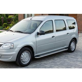 Bočné nášľapy Maydos V2 (2 ks, hliník/nehrdzavejúca oceľ) Dacia Logan MCV 2004–2014 fotografia 1