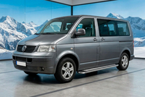 Volkswagen T5 Caravelle 2004–2010 Bočné nášľapy Maydos V2 (2 ks, hliník/nehrdzavejúca oceľ) fotografia 1