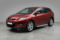 Mazda CX-7 2006–2012 Bočné nášľapy Maya V2 (2 ks, hliník) fotografia 1