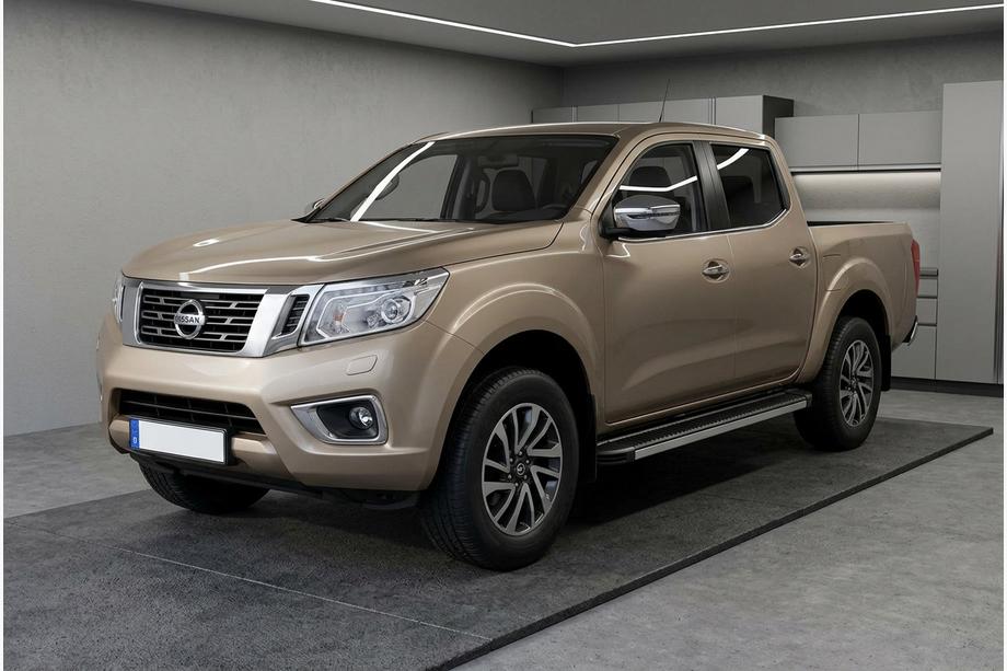Nissan Navara/NP300 2016– Bočné prahy Maya V1 (2 ks, hliník) Image