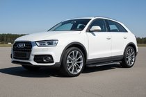 Audi Q3 2011–2019 Bočné nášľapy Bosphore Grey (2 ks, hliník) fotografia 1