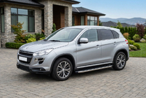 Peugeot 4008 2012–2017 Bočné nášľapy BlackLine (2 ks, hliník) fotografia 1