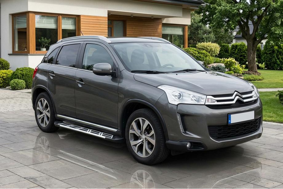 Citroen C-4 Aircross 2012–2017 Bočné prahy Sunrise (2 ks, hliník) Fotografia 1