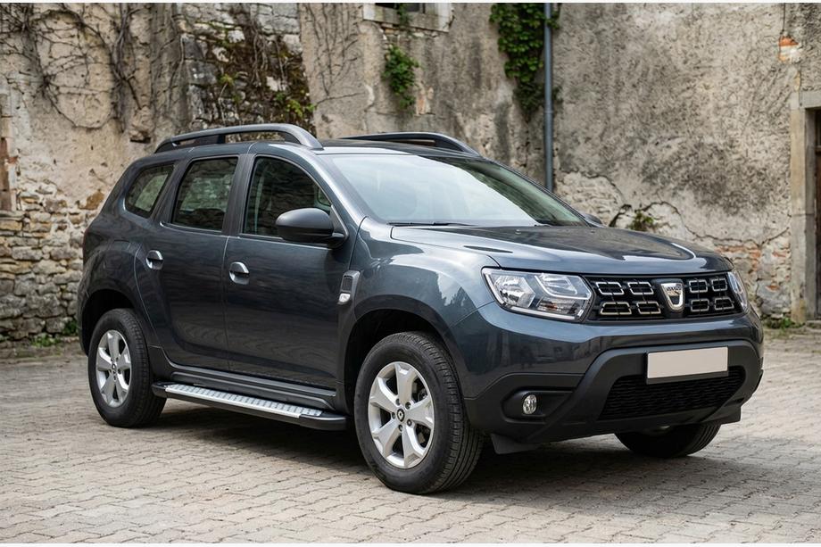 Dacia Duster 2018–2024 Bočné nášľapy Allmond Grey (2 ks, hliník) Image