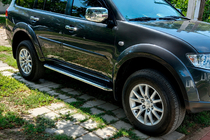 Fiat Fullback 2016– Bočné nášľapy Maydos V2 (2 ks, hliník/nehrdzavejúca oceľ) fotografia 7