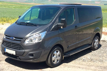 Ford Custom 2013–2022 Bočné nášľapy Bosphorus Grey (2 ks, hliník) Krátky rázvor fotografia 6