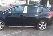 Peugeot 3008 2008–2016 Kryty stĺpikov (nerez) fotografia 2