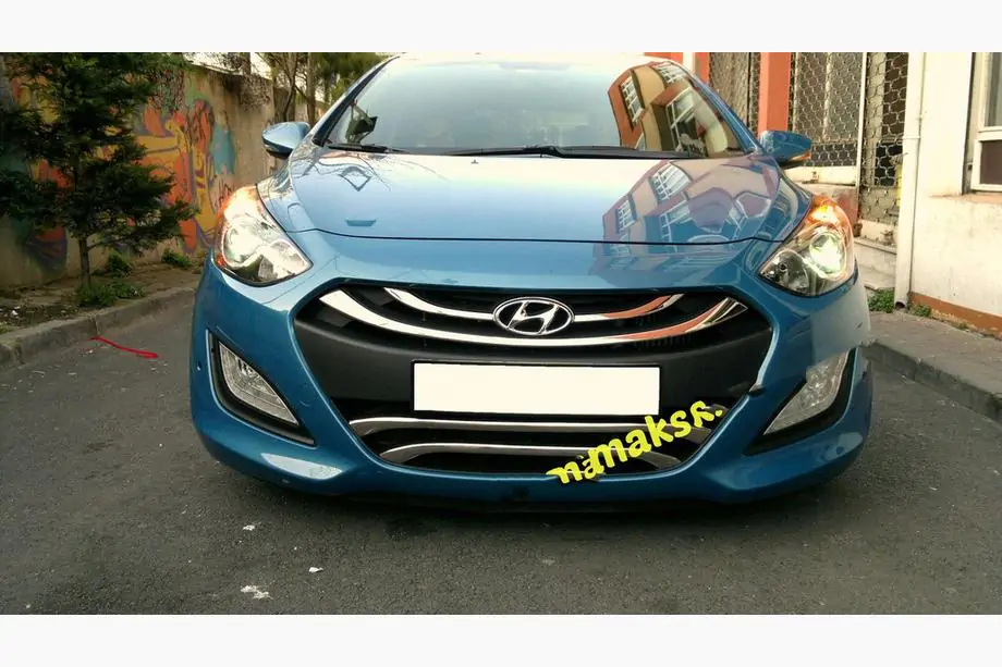 Hyundai I-30 2012–2017 Lišty na spodnú mriežku, typ 2 (nerez) Fotografia 2