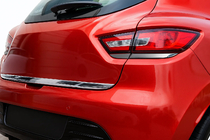 Renault Clio IV 2012–2019 Kryty zadných svetiel (2 ks, čierny chróm) fotografia 4