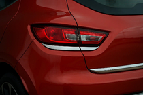 Renault Clio IV 2012–2019 Kryty zadných svetiel (2 ks, čierny chróm) fotografia 1