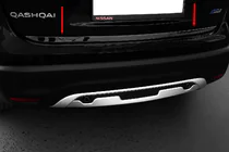 Nissan Qashqai 2014–2021 Lišta hrany kufra Čierny chróm (nerez) fotografia 1