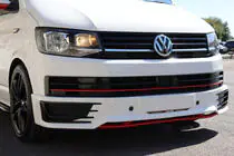 Volkswagen T6 2015–2024 Lip spojler predného nárazníka Sportline 2015-2018 (na lakovanie) fotografia 2
