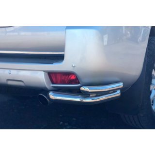 Zadné rohové chrániče AK003-Подвійний (nerezová oceľ) Toyota Land Cruiser Prado 150 2009–2023 fotografia 2