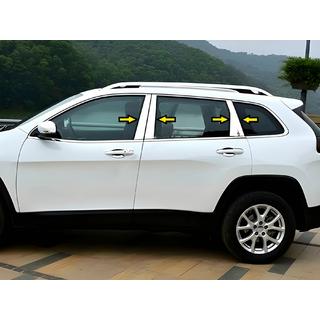 Lišta stĺpikov dverí (nerez) Jeep Cherokee KL 2013– fotografia 1
