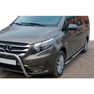 Bočné nerezové rúrky, 2 ks Mercedes Vito/V-trieda W447 2014– fotografia 1